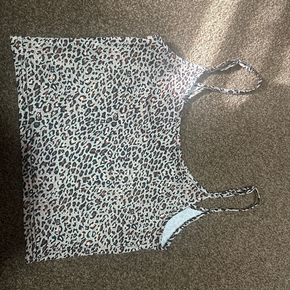 Leopard print tank top